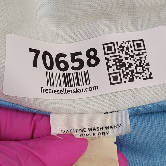 Vintage 80s Tennis Shirt Womens Large 20x24 Blue - Picture 7 of 10